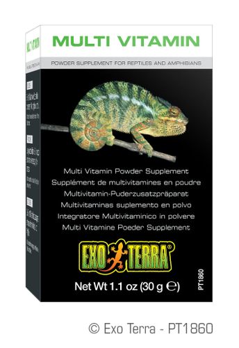 אקזוטרה מולטי ויטמינים לזוחלים Exo Terra Multi Vitamins במשקל 90 גרם