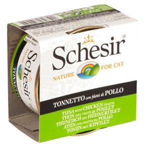 שזיר מעדן גורמה טונה מתובל בפתיתי עוף Schesir במשקל 85 גרם