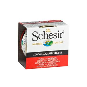 שזיר טונה עם שרימפס Schesir במשקל 85 גרם