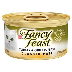 פנסי פיסט מעדן פטה הודו ועוף Fancy Feast במשקל 85 גרם