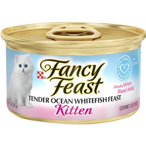 פנסי פיסט מעדן פטה דגי אוקיאנוס לגורי חתול Fancy Feast במשקל 85 גרם