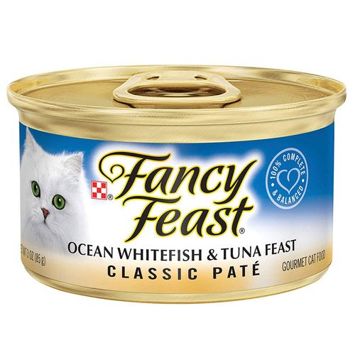 פנסי פיסט מעדן פטה דג לבן וטונה Fancy Feast במשקל 85 גרם