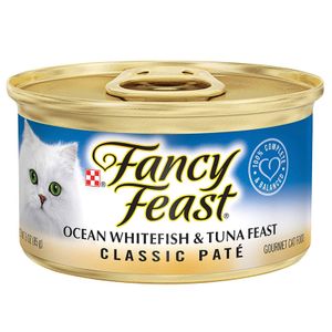 פנסי פיסט מעדן פטה דג לבן וטונה Fancy Feast במשקל 85 גרם