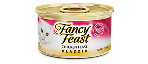 פנסי פיסט מעדן פטה גורמה עוף Fancy Feast במשקל 85 גרם