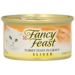 פנסי פיסט נתחי הודו ברוטב Fancy Feast במשקל 85 גרם
