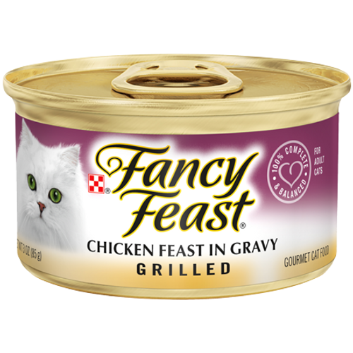 פנסי פיסט גריל עוף ברוטב Fancy Feast במשקל 85 גרם