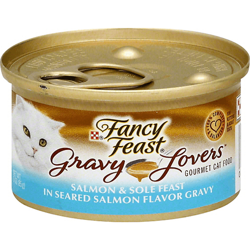 פנסי פיסט סלמון וסול ברוטב עשיר Fancy Feast במשקל 85 גרם