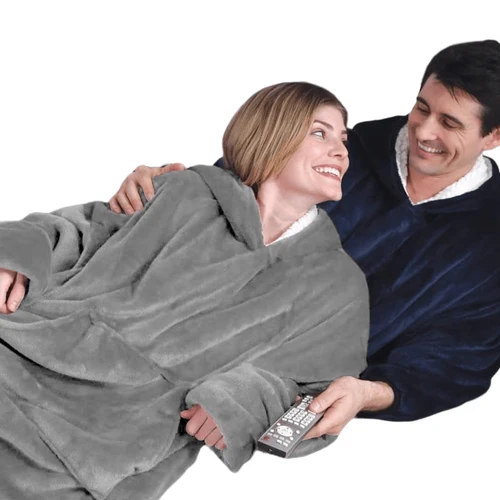 שמיכת פינוק מחממת עם קפוצ’ון הודיס Hoodie Blanket