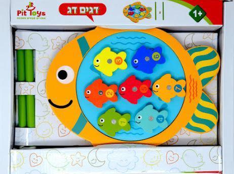 משחק דגים עץ 