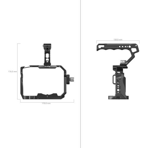 כלוב ייעודי כולל ידית למצלמת Smallrig Cage 3668 for Sony Alpha 7IV/A7SIII/A7RV