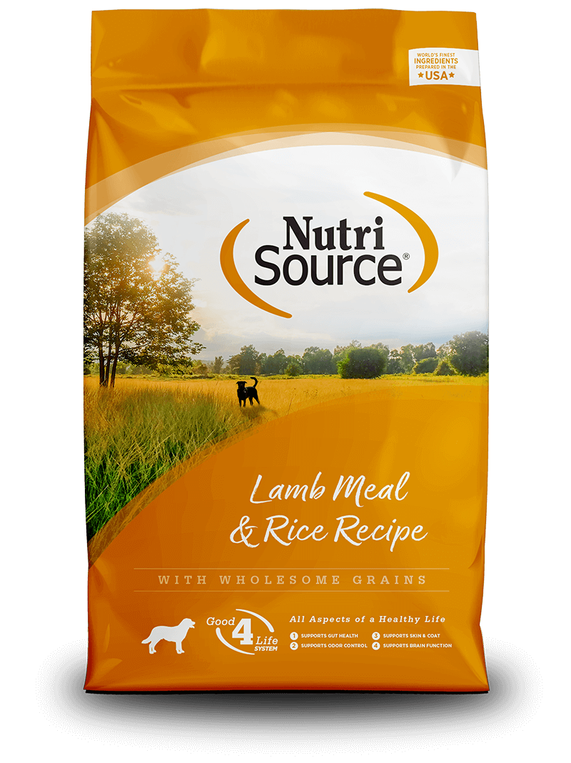 נוטרי סורס Nutri Source מזון לכלב כל הגזעים כבש ואורז 11.8 ק"ג