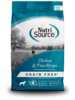 נוטרי סורס Nutri Source מזון לכלב כל הגזעים ללא דגנים עוף ואפונה 1.8 ק"ג