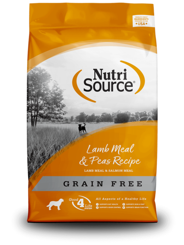 נוטרי סורס Nutri Source מזון לכלב כל הגזעים ללא דגנים כבש ואפונה 1.8 ק