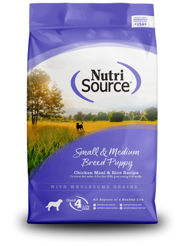 נוטרי סורס Nutri Source מזון לגור גזע קטן ובינוני עוף 1.8 ק