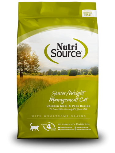 נוטרי סורס Nutri source מזון יבש דיאטטי לחתול מבוגר דיאטטי עוף ואורז 1.8 ק