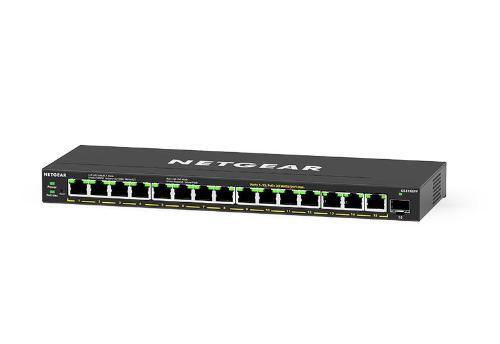 מתג מנוהל Netgear 16-Port PoE+ Gigabit Ethernet Plus with 1 SFP Port GS316EP-100PES