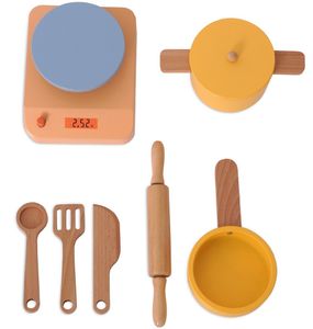 סט כלי בישול 7 חלקים מעץ 