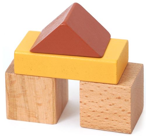 קוביות עץ לבניה 60 חלקים בצבעי פסטל