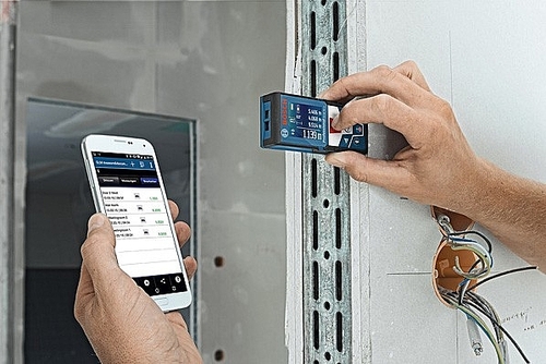 מד טווח לייזר + בלוטוס' BOSCH GLM50 C PROFESSIONAL