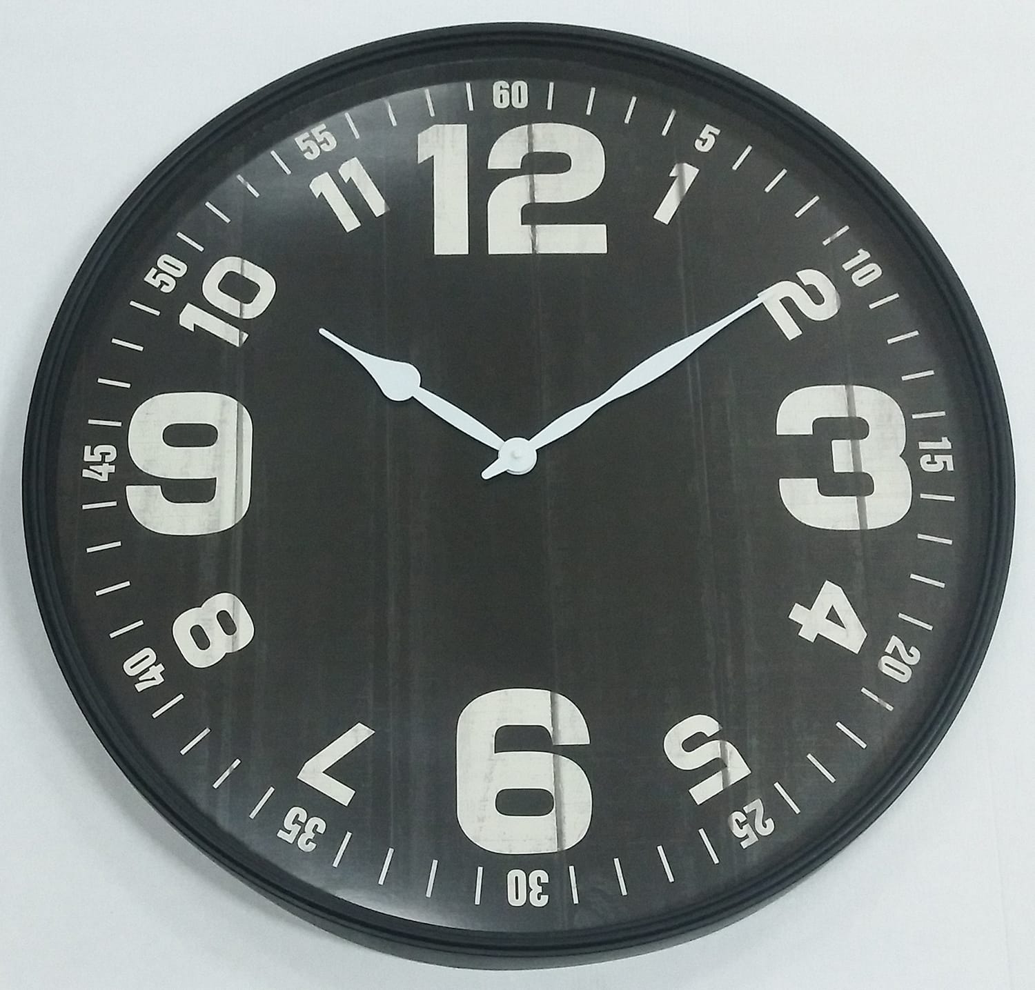 שעון קיר מעוצב דגם "מונקו" 76 ס"מ - שחור