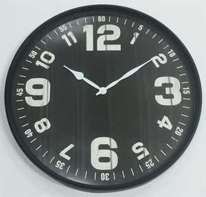 שעון קיר מעוצב דגם "מונקו" 76 ס"מ - שחור