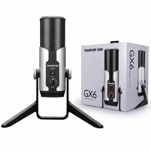 מיקרופון USB להקלטות וגיימינג TAKSTAR GX6