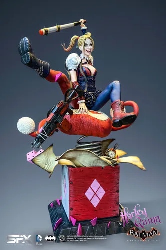 פסל אספנות גדול במהדורה מיוחדת Harley Quinn Arkham Knight 1:8 - הארלי קווין 32 ס