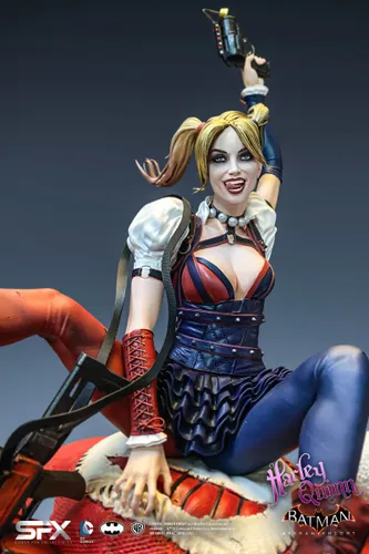 פסל אספנות גדול במהדורה מיוחדת Harley Quinn Arkham Knight 1:8 - הארלי קווין 32 ס