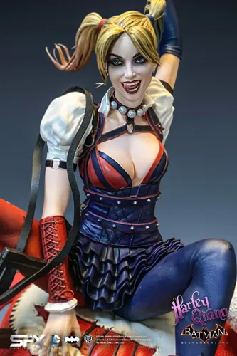 פסל אספנות גדול במהדורה מיוחדת Harley Quinn Arkham Knight 1:8 - הארלי קווין 32 ס