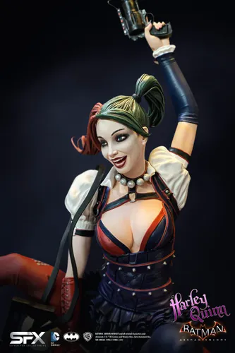 פסל אספנות גדול במהדורה מיוחדת Harley Quinn Arkham Knight 1:8 - הארלי קווין 32 ס