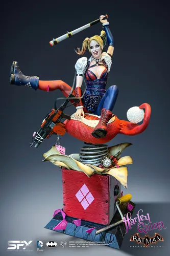 פסל אספנות גדול במהדורה מיוחדת Harley Quinn Arkham Knight 1:8 - הארלי קווין 32 ס