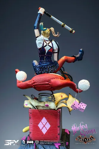 פסל אספנות גדול במהדורה מיוחדת Harley Quinn Arkham Knight 1:8 - הארלי קווין 32 ס