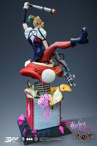 פסל אספנות גדול במהדורה מיוחדת Harley Quinn Arkham Knight 1:8 - הארלי קווין 32 ס