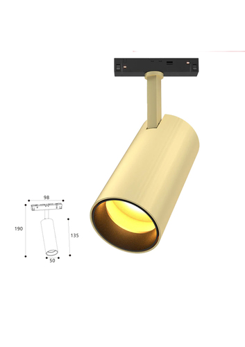 ספוט לפס צבירה מגנט 12W 48V 