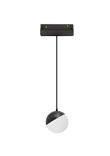 ספוט כדור תליה לפס צבירה מגנט שחור 3K 10W 48V 