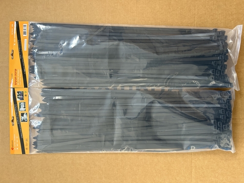 חבקים 100 יחידות BT9.0x550mm צבע שחור