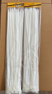 חבקים 100 יחידות BT9.0x905mm צבע לבן