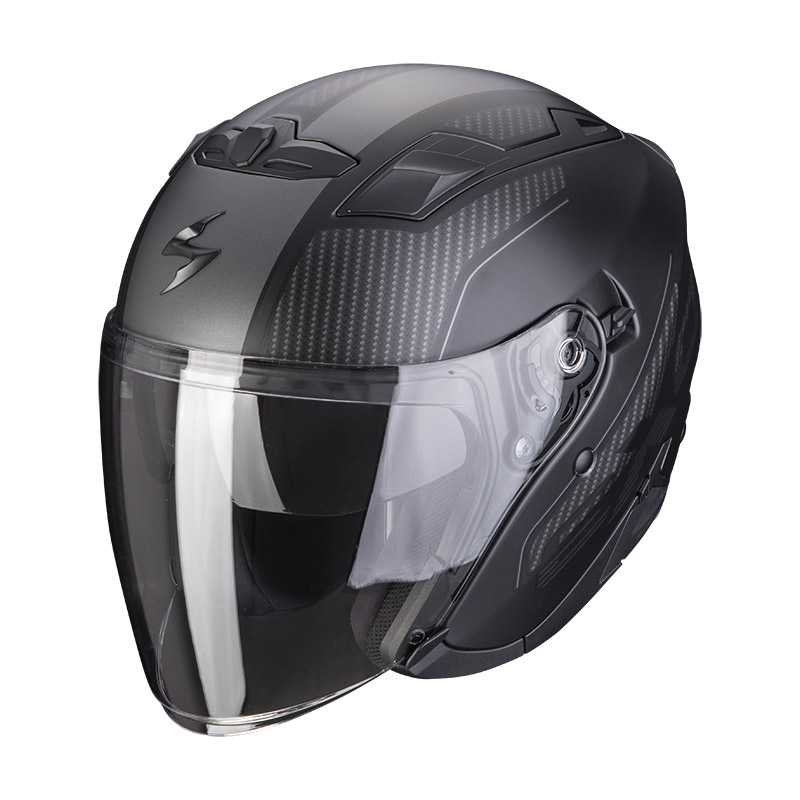קסדת 3/4 סקורפיון שחור מבריק - SCORPION EXO 230