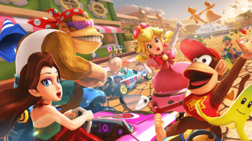 קונסולת משחק Nintendo Switch OLED 64GB עם Mario Kart 8 Deluxe 