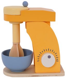 מיקסר עם קערת מעץ