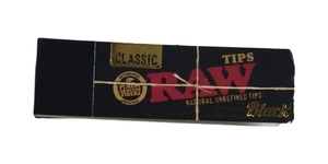 פנקס ניירות RAW BLACK פילטרים רחב (tips)