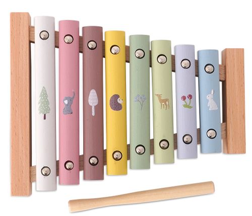 קסילופון 8 מקשים צבעוני מעץ 