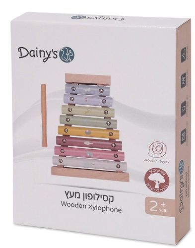 קסילופון 8 מקשים צבעוני מעץ 