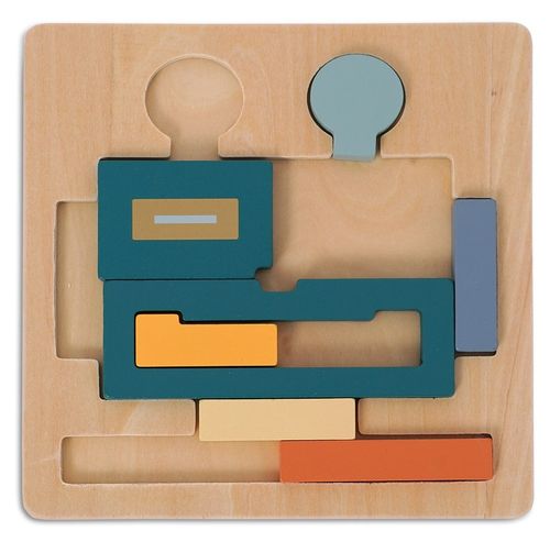 פאזל רובוט 12 חלקים מעץ