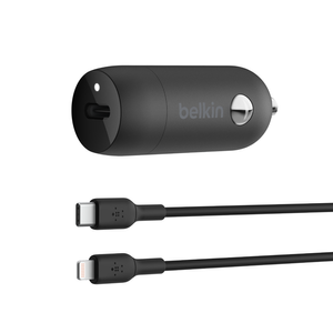 מטען BOOST↑CHARGE 30W USB-C PD עם כבל USB-C ל-Lightning