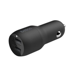 מטען USB-A כפול לרכב 24W דגם Belkin BOOST↑CHARGE