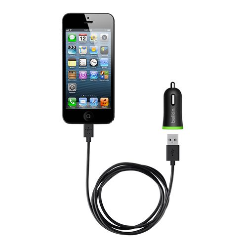 מטען לרכב USB עם כבל Lightning