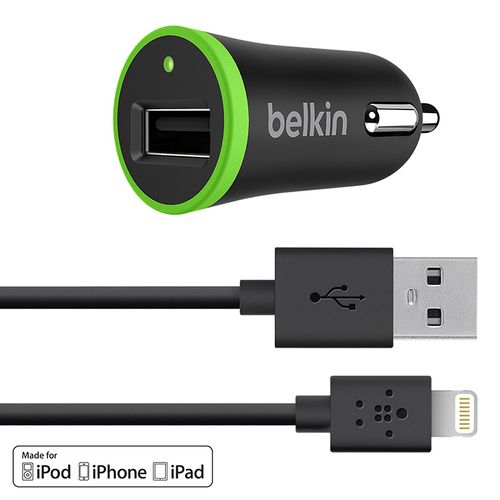 מטען לרכב USB עם כבל Lightning