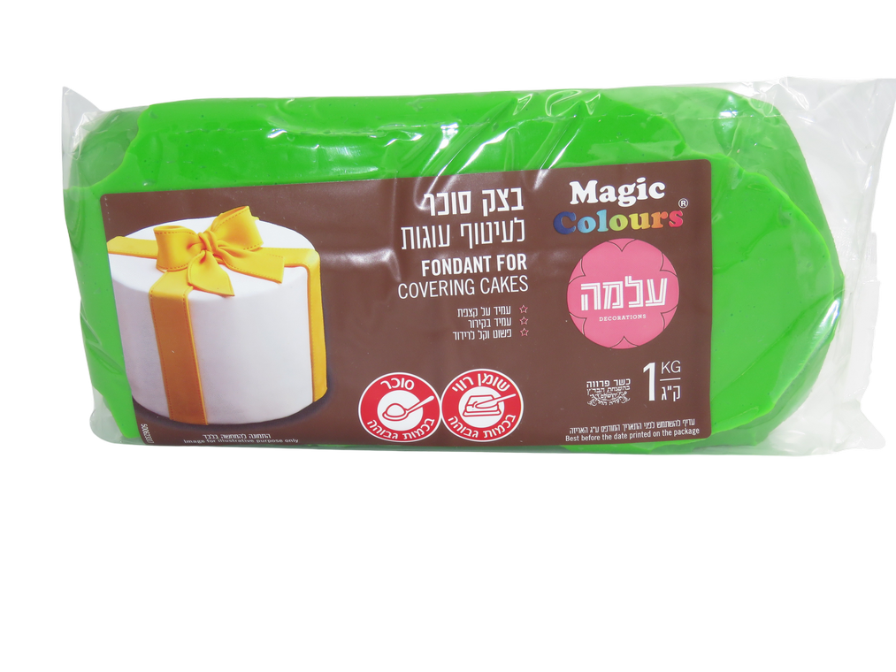 בצק סוכר 1 קילו צבע ירוק