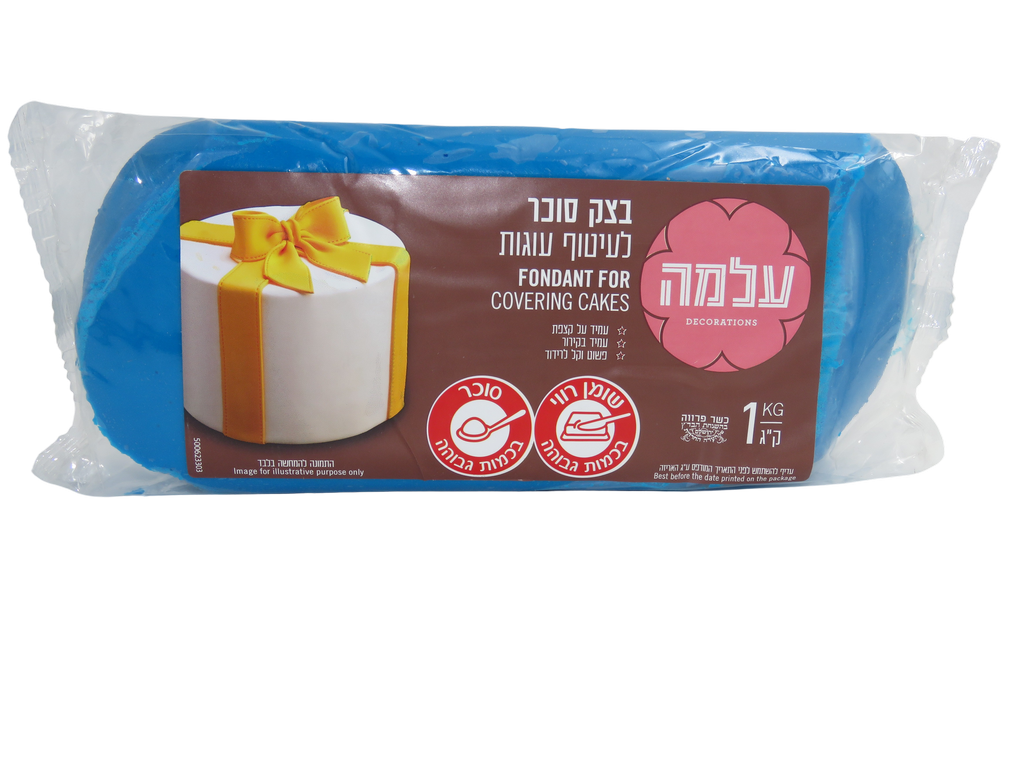 בצק סוכר 1 קילו צבע כחול